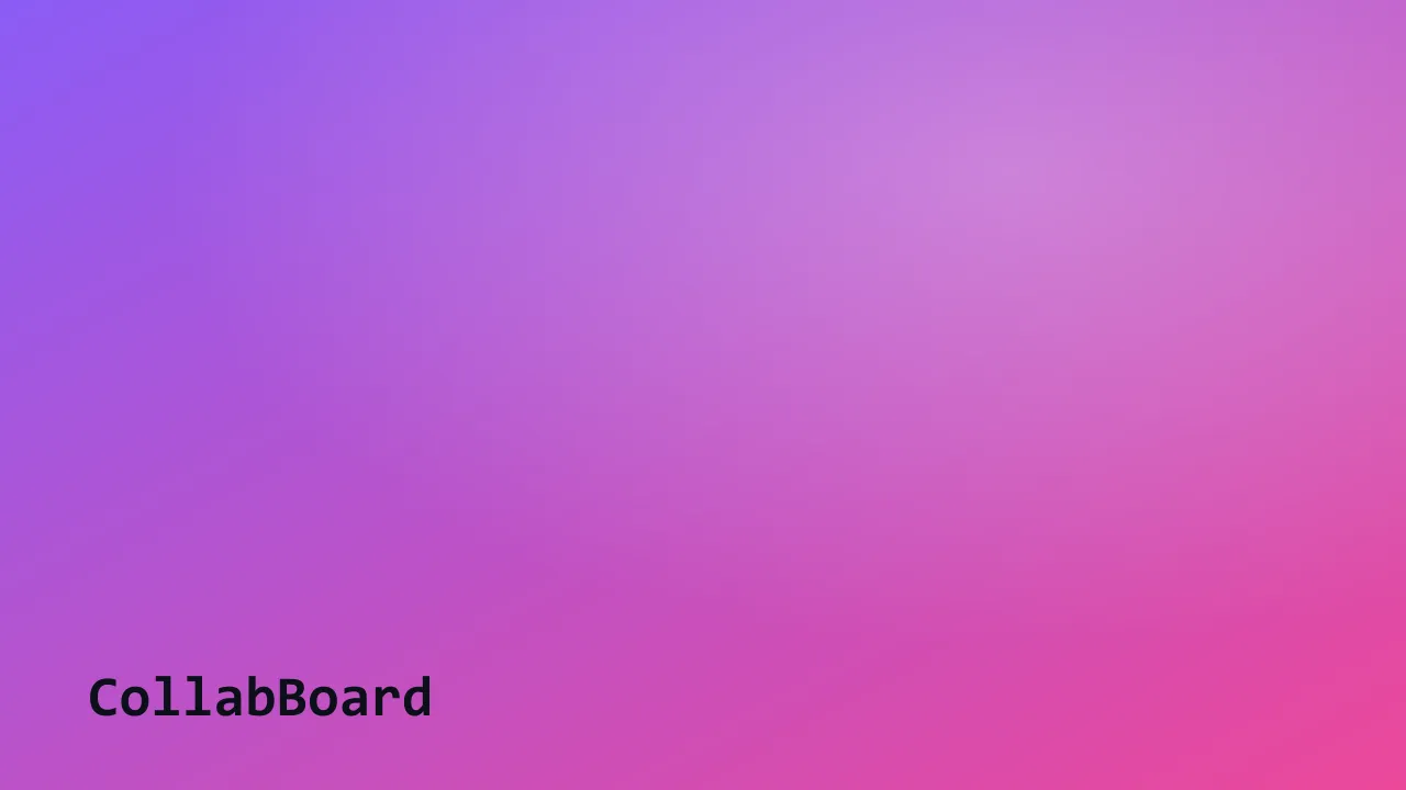 CollabBoard — Multiplayer Whiteboard